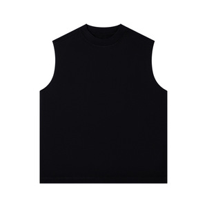 Camiseta Deportiva sin Mangas para Hombre, 300g, 100% Algodón, Holgada, Transpirable, para Gimnasio, con Tratamiento Antiarrugas - Product Image 5