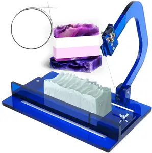 Professional Soap Cutter with Wire Adjustable Acrylic Cutting Tool with Size Scale Single Wire Slicer for Handmade Soap Loaf