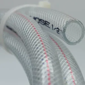无毒纤维编织水软管用软1/2 "纤维编织PVC清水软管