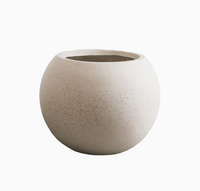 Boule ronde explosive sol grand Pot de fleur Installation douce salon maison centre commercial Villa Pot de fleur en argile de magnésium