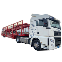 Semi-remorque surbaissée à double étage certifiée OTTC, marque LSXC, capacité de 8 véhicules, charge utile maximale de 20 tonnes, essieux Anton 13T pour un transport efficace de voitures