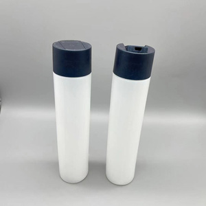 Flacon de luxe 250 ml en plastique HDPE mat cylindrique rond avec bouchon à disque pour gel <span class=keywords><strong>douche</strong></span>, shampoing et après-shampoing (8 oz) - Product Image 2