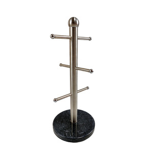厨房咖啡杯架衣架杯架架树咖啡茶黑色金属杯收纳器 - Product Image 3