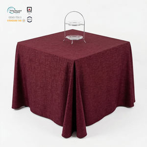 Mantel Impermeable Color Marfil de 120 Pulgadas, Jacquard Floral de Poliéster, Personalizable, Ecológico, Duradero, para Hotel, Bodas y Fiestas - Product Image 1