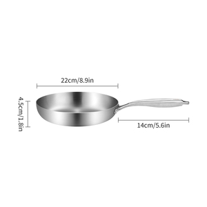 Chảo rán thép không gỉ 304 ba lớp, có thể tùy chỉnh, tương thích với nhiều loại bếp, nhiều thông số kỹ thuật - Product Image 6