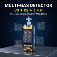 Analyseur de gaz de combustion portable Eranntex certifié CE/ATEX 6 en 1 CO+O2+T+P, détecteur de gaz à pompe manuelle