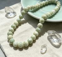 Perles rondes en tissu brodé 8 mm du fabricant original de Yiwu, Chine, pour la fabrication de bijoux DIY (bracelets, colliers), accessoires en gros.