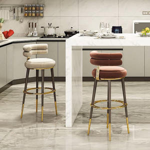 Kursi Bar Tinggi Modern Mewah Putih Kustom dari Kayu untuk Hotel, Dapur, Pulau Dapur, Kursi Tinggi untuk Restoran - Product Image 5