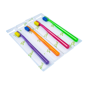 Brosse à dents orthodontique en forme de V, poils souples, brosse de nettoyage pour appareils dentaires, brosse à dents manuelle colorée pour adultes - Product Image 1