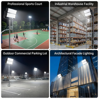 Projecteur LED extérieur 400W pour stade, éclairage de bâtiment d'église et de temple
