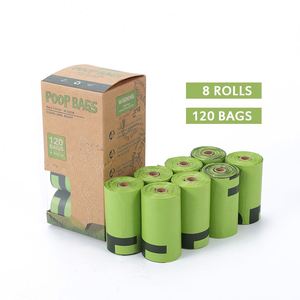 Nouvelles sacoches pour excréments de chien, design écologique, résistantes, anti-fuites, compostables, en plastique, pour usage extérieur, style luxueux, parfum fruité, personnalisables - Product Image 1