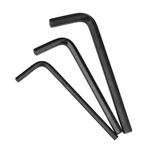 Clé Allen à tête plate en forme de L en acier au carbone noir oxydé de qualité industrielle NINDEJIN, métrique M0.9-M8, OEM - Product Image 4