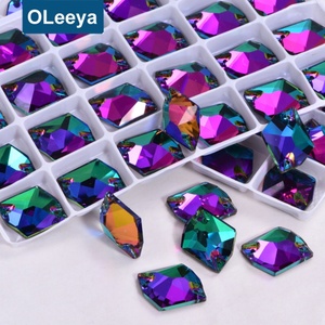 Piedras de Cristal Brillante K9 de la Mejor Calidad, 001VO Volcano Cosmic Glass, para Coser en Vestidos de Gimnasia - Product Image 2