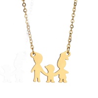 Collier personnalisé de famille avec pièces découpées, bijoux pour la fête des pères, fils, filles et garçons, cadeau personnalisé