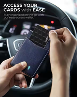 THUMBS-UP dompet ramping kulit asli pria, Logo kustom penghalang Rfid Air Tag, hadiah uang klip 12 kartu