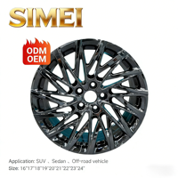 Jantes en alliage d'aluminium forgé SIMEI 22x12, haute qualité, personnalisées sur mesure, Henan Chine, design multi-rayons, tout-terrain 4x4