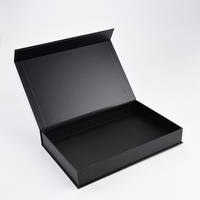 Boîte cadeau en papier rigide de luxe en gros avec couvercle magnétique, boîte en carton magnétique personnalisée avec insert en plastique et pelliculage mat pour produits électroniques