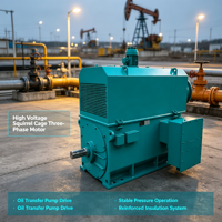 Motor Induksi Tiga Fasa IP55 TEFC Rentang Kecepatan Luas Rotor Tembaga Peningkatan Suhu Rendah Besi Cor Motor Induksi Tiga Fasa