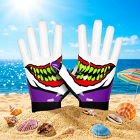 Gants de football unisexes Five-B de qualité supérieure, en tissu d'hiver, compatibles avec les écrans tactiles, à doigts complets, pour l'entraînement sportif, imprimés, couleur personnalisée, pour adultes