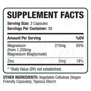 Estoque Apoio Muscular Função Nervos Suplemento Magnésio Cápsula De Bisglicinato De Magnésio - Product Image 2