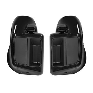 Piezas de plástico ABS de calidad para <span class=keywords><strong>Moto</strong></span>, cubierta de carenado de pierna ventilada con Legguard negro para <span class=keywords><strong>Harley</strong></span> <span class=keywords><strong>Davidson</strong></span> Touring 2014-2021 - Product Image 3