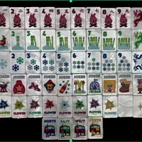Ensemble de Mahjong Américain de Luxe en Acrylique Nacre Blanc, 160 Tuiles Gravées, Haute Qualité, Portable, Écologique