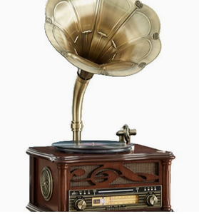 Venta directa de fábrica de una carcasa de radio de madera estilo gramófono retro con reproductor de vinilo de tres velocidades, reproductor de CD, radio BT FM. - Product Image 1
