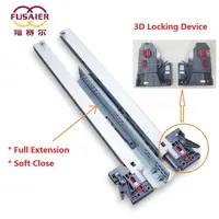Fusaier - Full Extension Undermount Soft Close with 2D 3D Locking Device