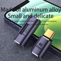 Adaptateur USB4.0 USB Type C vers USB C Adaptateur PD100W Charge rapide Transfert de données 40 Gbps Prise en charge du transfert vidéo 8K120Hz