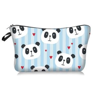 Bolsas de Lápices de PVC con Diseño de Panda, Lindas y Personalizadas, Bolsa de Cosméticos Portátil, Bolsa de Viaje para Maquillaje, Bolsa de Almacenamiento de Archivos con Cierre de Cremallera - Product Image 2