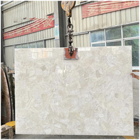 Dalle de quartz blanc pur rétroéclairée pour carrelage, comptoir, hôtel, complexe hôtelier, salle de bain, cuisine, salon