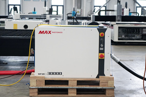 DXTECH 30kw 2060 เครื่องตัดเลเซอร์ไฟเบอร์ CNC สแตนเลสแบบครอบคลุมเต็มรูปแบบกำลังสูง พร้อมแท่นเปลี่ยนวัสดุ - Product Image 5
