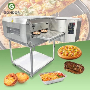 Four à pizza commercial compact à bande transporteuse, à gaz, taille 36x32 pouces, automatique avec large bande chauffante - Product Image 1