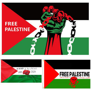 Palestina personalizada 3*5 pies 90*150cm Todos los tamaños Bandera de país de Palestina gratis Bandera de la <span class=keywords><strong>libertad</strong></span> - Product Image 3