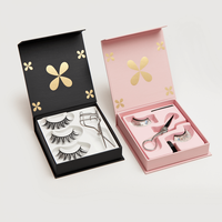 Cajas de Regalo Magnéticas Rígidas para Pestañas, Reciclables e Impermeables, con Forro de Esponja, Logotipo Personalizado, Inserto Rígido Recubierto para Empaque de Pestañas