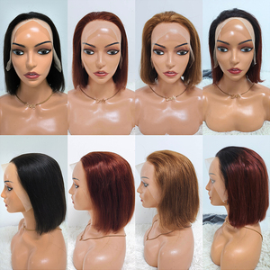 Promoción $35 Letsfly Hair, Peluca de Cabello Liso de 200 Gramos, Estilo Bob con Frontal de Encaje 13x4, 10 Pulgadas, 33 #   30 #   Venta al por Mayor de Cabello Humano - Product Image 4