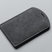 Porte-clés lumineux personnalisé avec logo, ensembles de cartes-clés, porte-cartes vierges en cuir suédé, étui de protection NFC pour hommes et femmes, écologique et de haute qualité