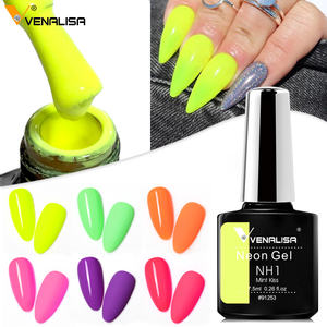 VENALISA-Pintura de Gel fluorescente, <span class=keywords><strong>esmalte</strong></span> luminoso para manicura semipermanente UV LED, Etiqueta Privada - Product Image 3