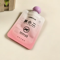 Pochette de voyage rechargeable de 50 ml - Sacs distributeurs de liquides transparents portables - Petits sacs à bec verseur de 50 ml pour lotion, shampoing, gel douche