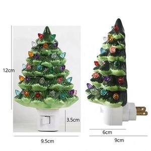 Shingel Spot Vente en gros Chambre à côté de mini lampe décorative à led Veilleuse d'arbre de noël en céramique avec <span class=keywords><strong>bulle</strong></span> - Product Image 3