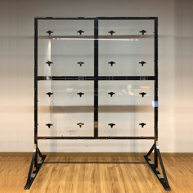HD 4*4 WiFi Cloud Server 3d Holographic Wall Advertising Fan Sync Multiple Hologram Fan Wall 3d Hologram Wall
