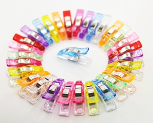 Chất lượng cao 50 Mini Wonder <span class=keywords><strong>Clips</strong></span> cho Quilting Craft trong suốt mùa xuân chất kết dính may <span class=keywords><strong>Clips</strong></span> cho Vải May Vá ràng buộc thủ công mỹ nghệ - Product Image 3