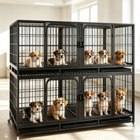 Cage pour chien de taille moyenne de 30 pouces avec séparateur pour l'entraînement