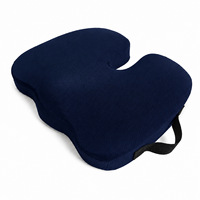 Coussin de siège en mousse à mémoire de forme en U pour chaise de bureau, coussin anti-hémorroïdes en peluche pour assise prolongée, coussin lombaire épaissi pour tabouret et chaise