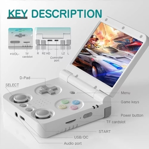 Consola de Juegos Portátil MIYOO Flip V2, Pantalla IPS de 3.5'', Sistema Linux, Sistema Operativo <span class=keywords><strong>Onion</strong></span>, Consola de Video Clásica - Product Image 2