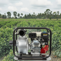 Tragbare 4-Zoll-Benzin-Wasserpumpengeneratoren Hochdruck-Reinwasser FLÜSSIG