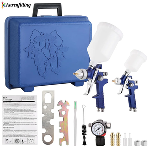 Mini pistolet à peinture à air comprimé, aérographe pour la peinture automobile, basse pression, design ergonomique, couverture efficace pour un usage domestique et professionnel - Product Image 1