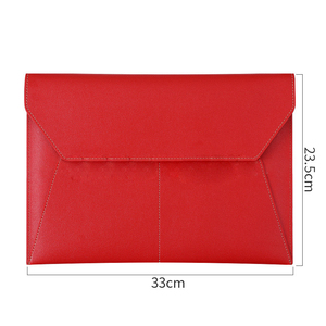 Biểu tượng tùy chỉnh PU da A4 tài liệu Chủ Vô hình từ đóng cửa danh mục đầu tư không thấm nước phong bì thư mục trường hợp với thẻ Pocket - Product Image 6