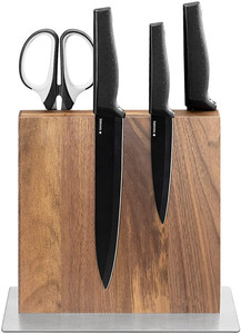 Support magnétique double face en bois <span class=keywords><strong>pour</strong></span> <span class=keywords><strong>couteaux</strong></span> <span class=keywords><strong>de</strong></span> <span class=keywords><strong>cuisine</strong></span>, ciseaux et ustensiles en métal - Product Image 4