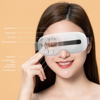 Masseur oculaire multifonctionnel avec vibration, relaxation musicale, Bluetooth, chauffage et fonctions visuelles pour la relaxation des yeux